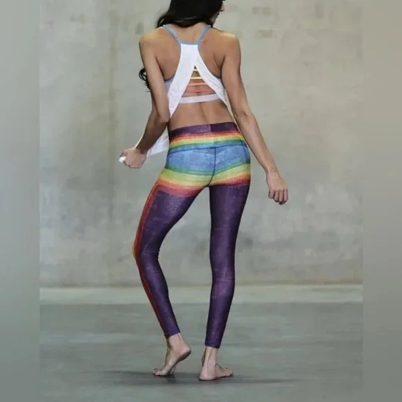 Niyama Sol Retro Rainbow Legging Size L - Picture 3 of 11